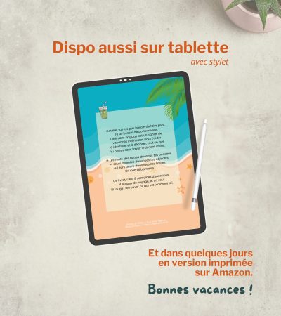 Cahier de vacances-dispo sur tablette